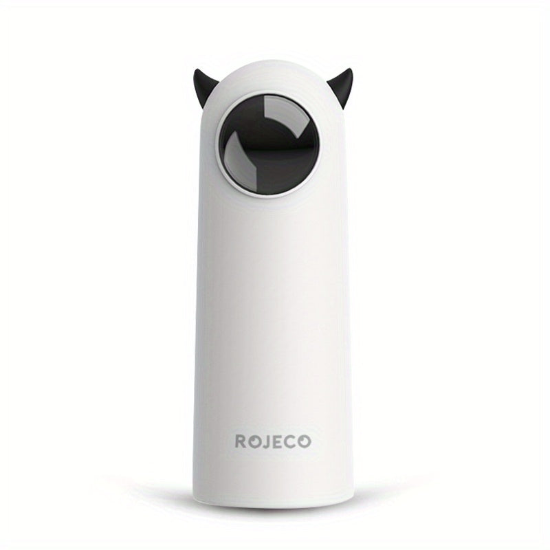 White electronic device with black accents on a white background, featuring the brand 'ROJECO'.