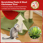 Cat using a scratching post with sisal material, promoting healthy scratching behavior.