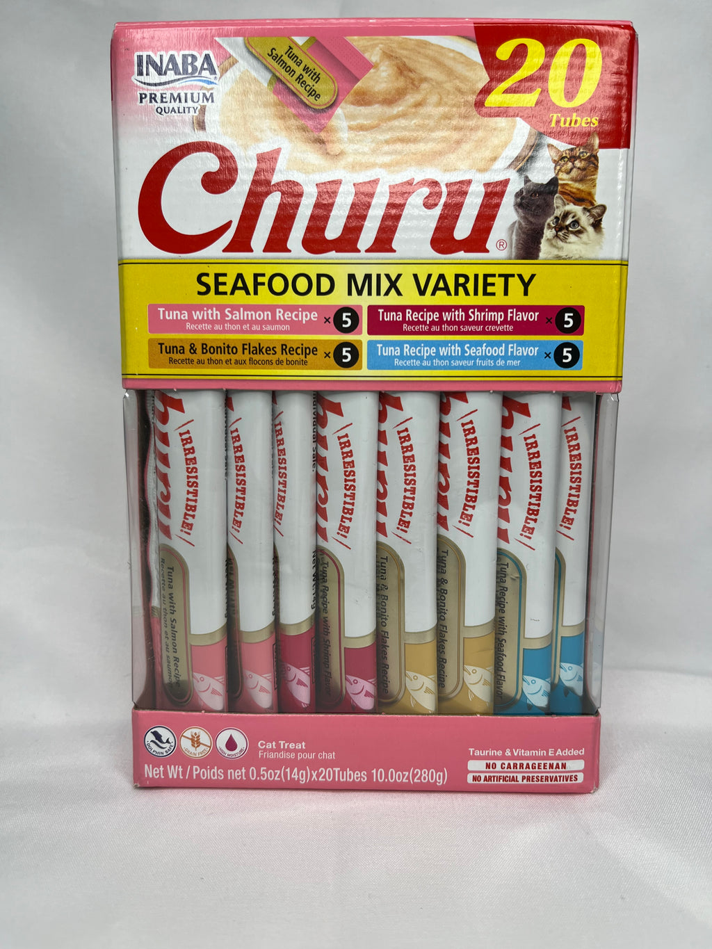 Churu Seafood Mix Variety pack on a white background
