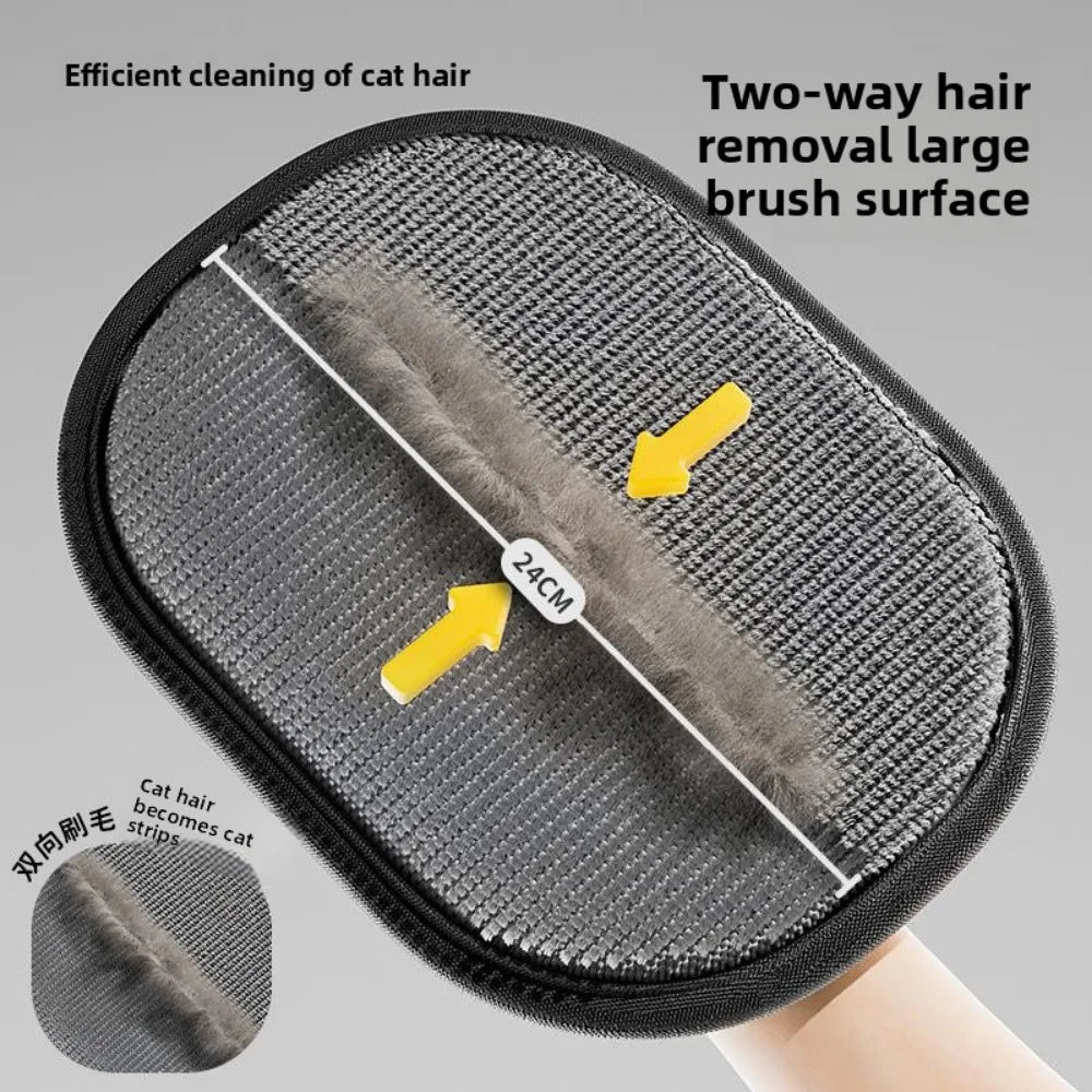 Cat Hair Cleaner Pet Gloves Household Hair Remover Cat Dog Hair Remover Brush Remover Hair Sticking Device Home Hair Scraper