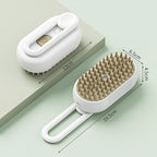 Cleaning brush with bristles and a white handle on a light green background, with measurements indicated.