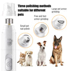 Electric Dog Nail Grinder Pet Nail Clipper USB Rechargeable Pet Nail Trimmers Painless with Polisher Wheel for Small/Large Pets