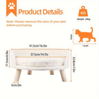 Product details of a pet bed with measurements and weight information on a white background.